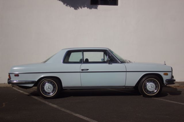 1973 Blue Mercedes-Benz 200-Series Coupe