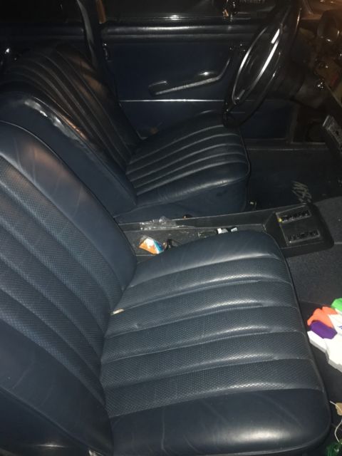 1973 Blue Mercedes-Benz 200-Series Sedan