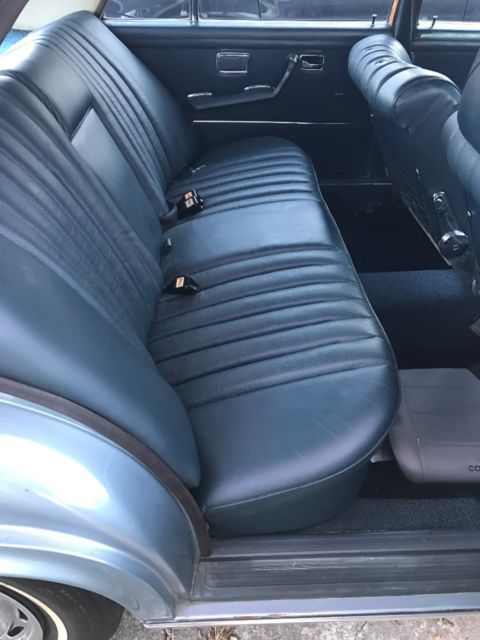 1973 Blue Mercedes-Benz 200-Series Sedan