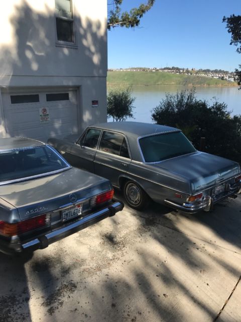 1973 Blue Mercedes-Benz 200-Series Sedan