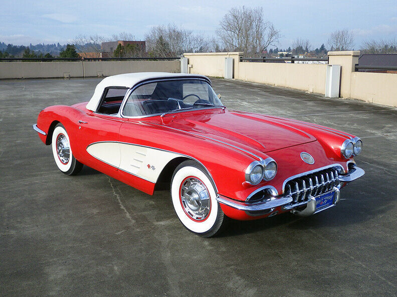 1959 Roman Red Chevrolet Corvette Convertible