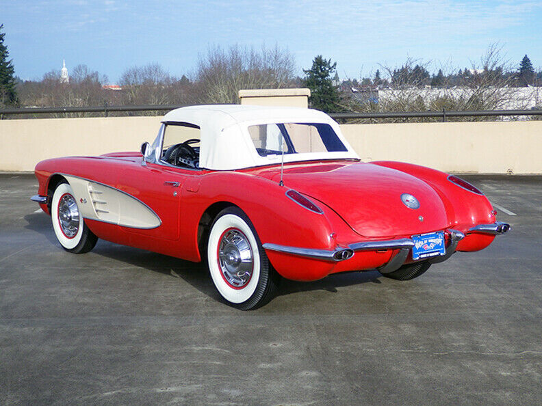 1959 Roman Red Chevrolet Corvette Convertible