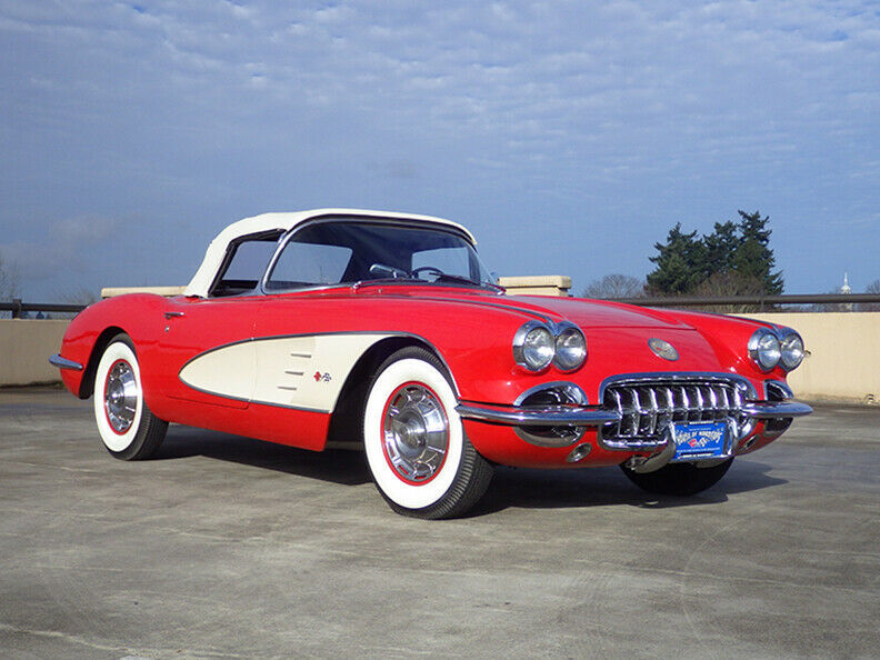 1959 Roman Red Chevrolet Corvette Convertible