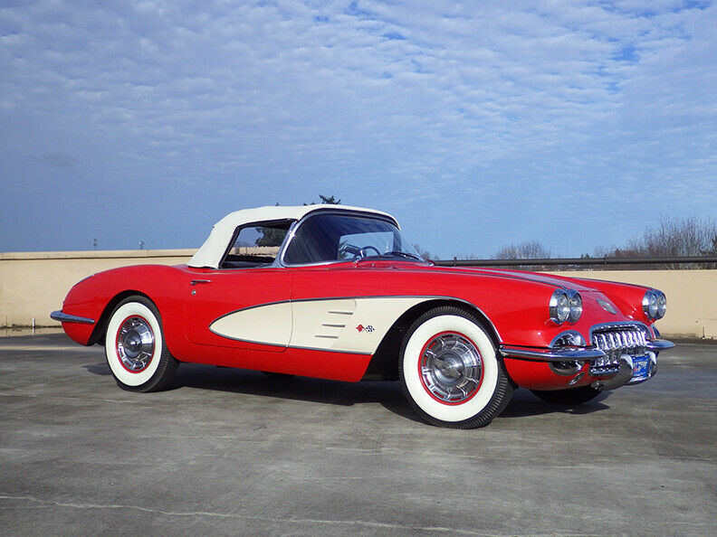 1959 Roman Red Chevrolet Corvette Convertible