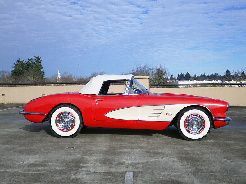 1959 Roman Red Chevrolet Corvette Convertible