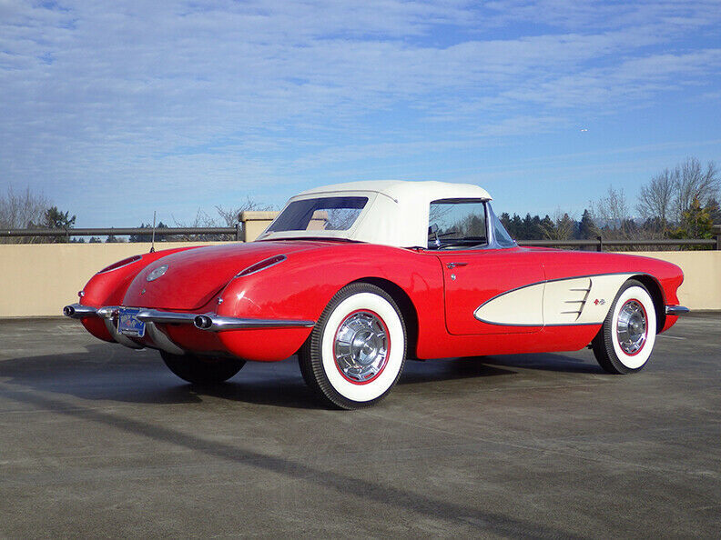 1959 Roman Red Chevrolet Corvette Convertible