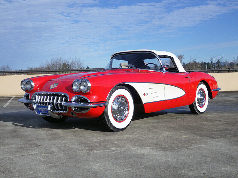 1959 Roman Red Chevrolet Corvette Convertible