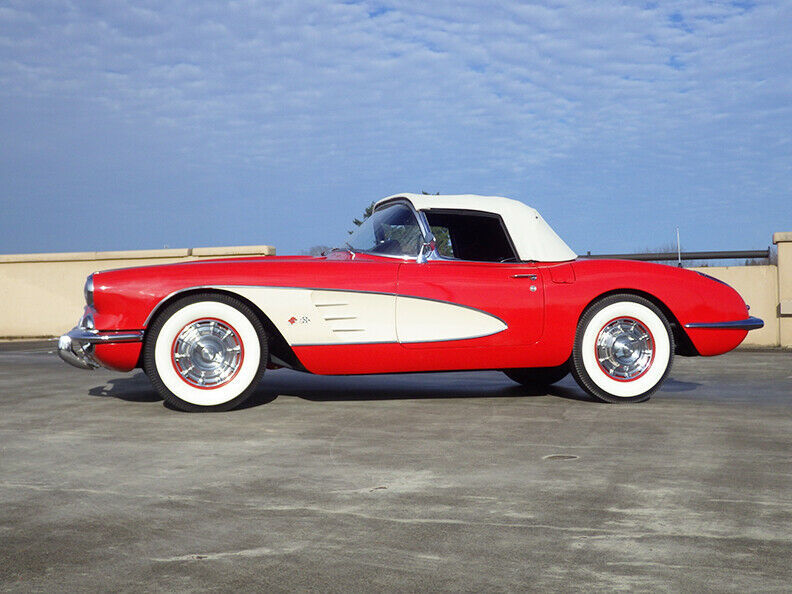 1959 Roman Red Chevrolet Corvette Convertible