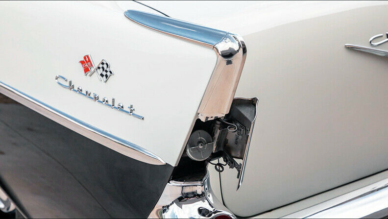 1957 Onyx Black and Imperial Ivory Chevrolet Bel Air/150/210 Sedan