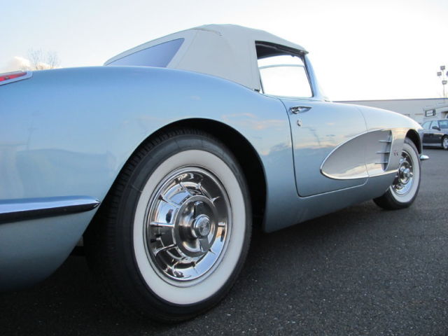 1958 Blue Chevrolet Corvette Convertible