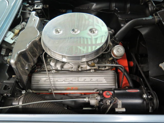 1958 Blue Chevrolet Corvette Convertible