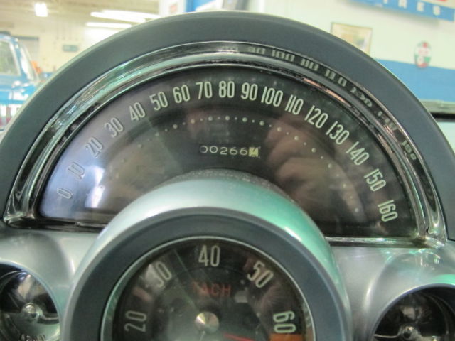 1958 Blue Chevrolet Corvette Convertible