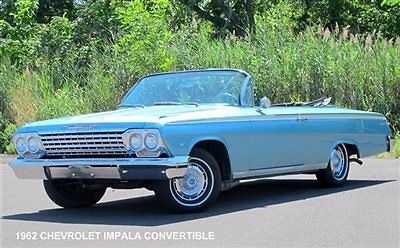 1962 Blue Chevrolet Impala Convertible