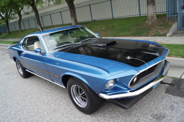 1969 Blue Ford Mustang Coupe