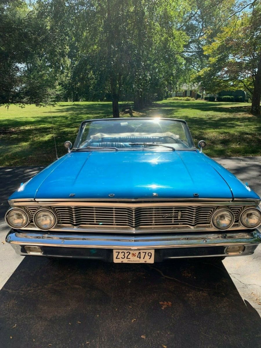 1964 Blue Ford Galaxie Convertible