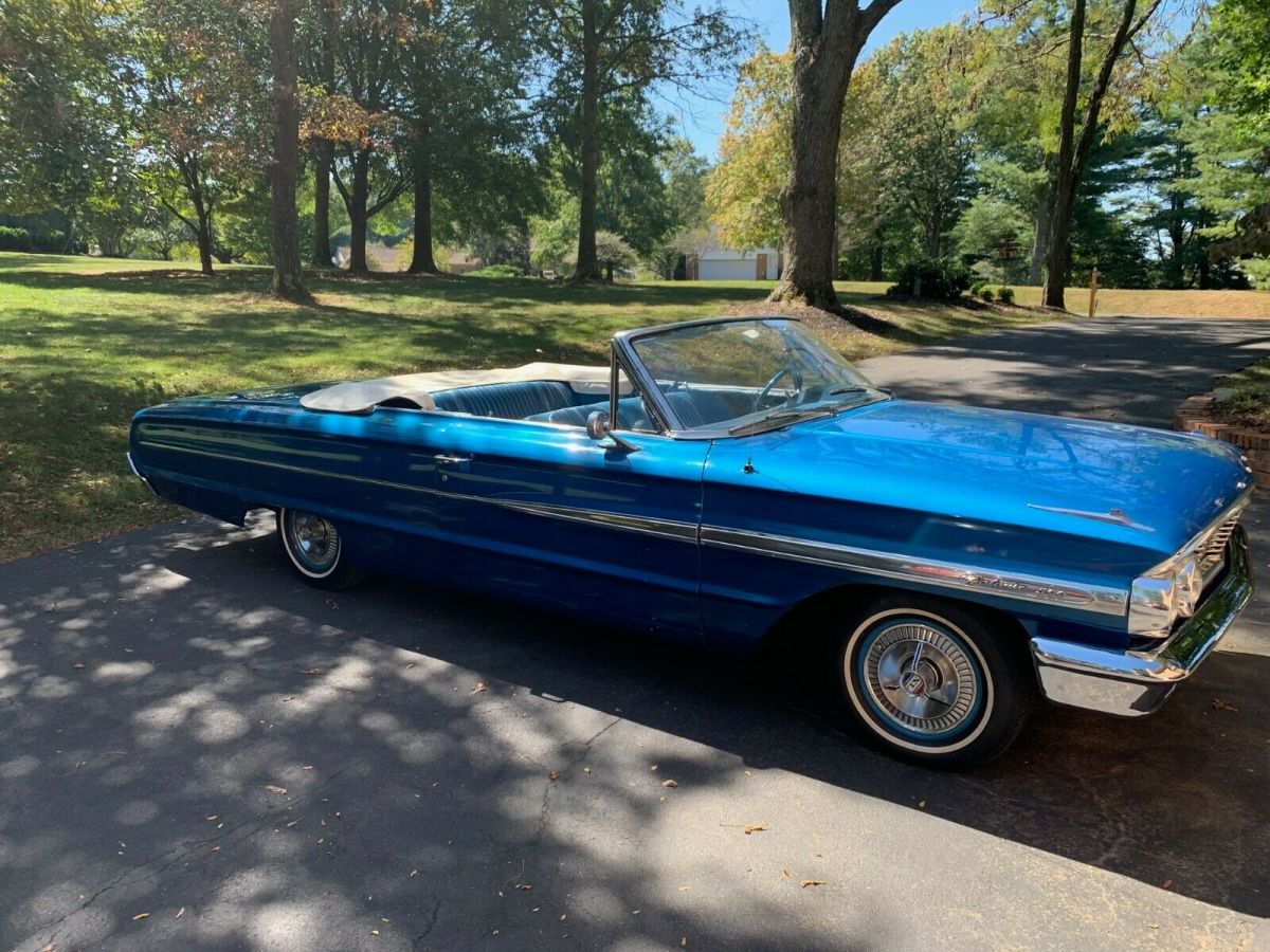 1964 Blue Ford Galaxie Convertible
