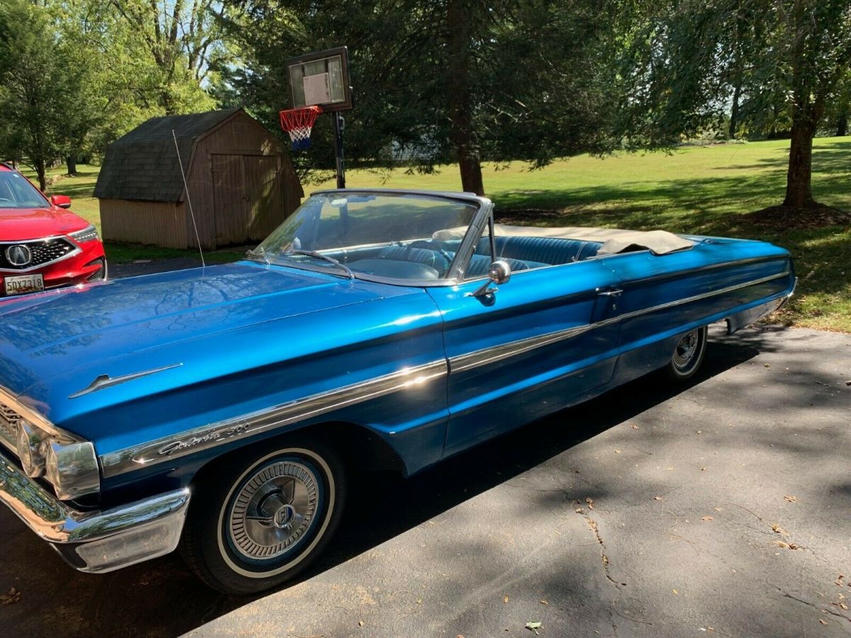 1964 Blue Ford Galaxie Convertible