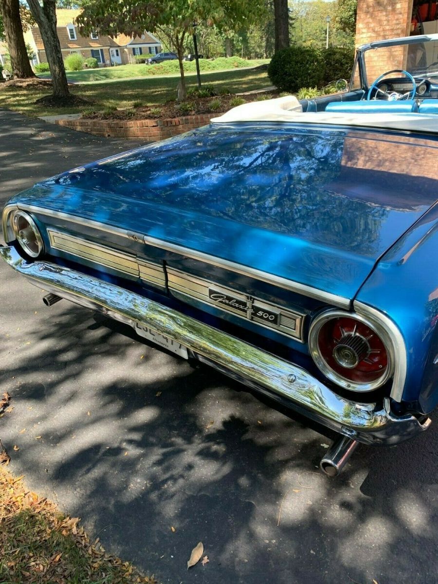 1964 Blue Ford Galaxie Convertible