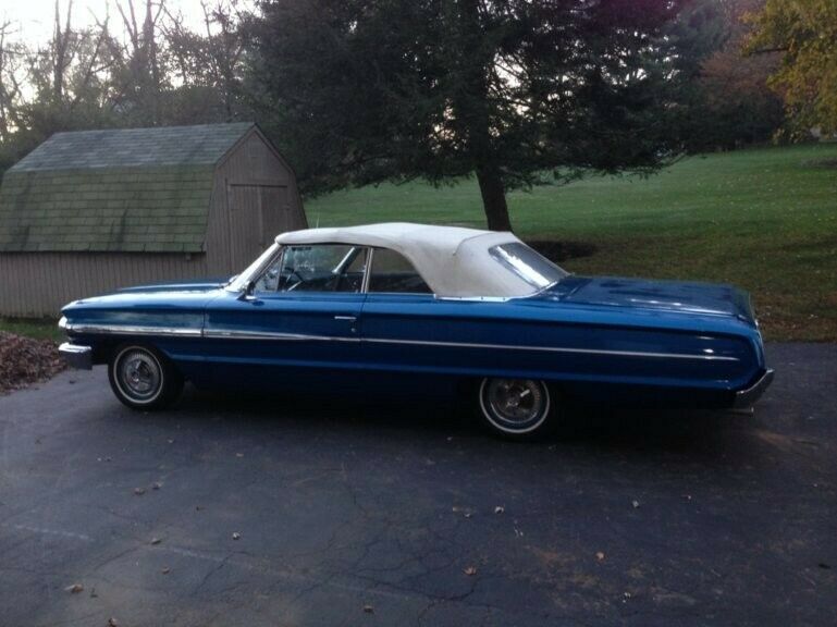 1964 Blue Ford Galaxie Convertible