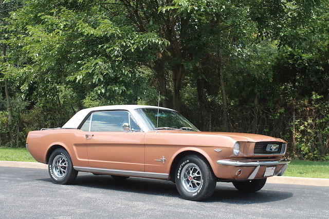 1966 Gold Ford Mustang Coupe