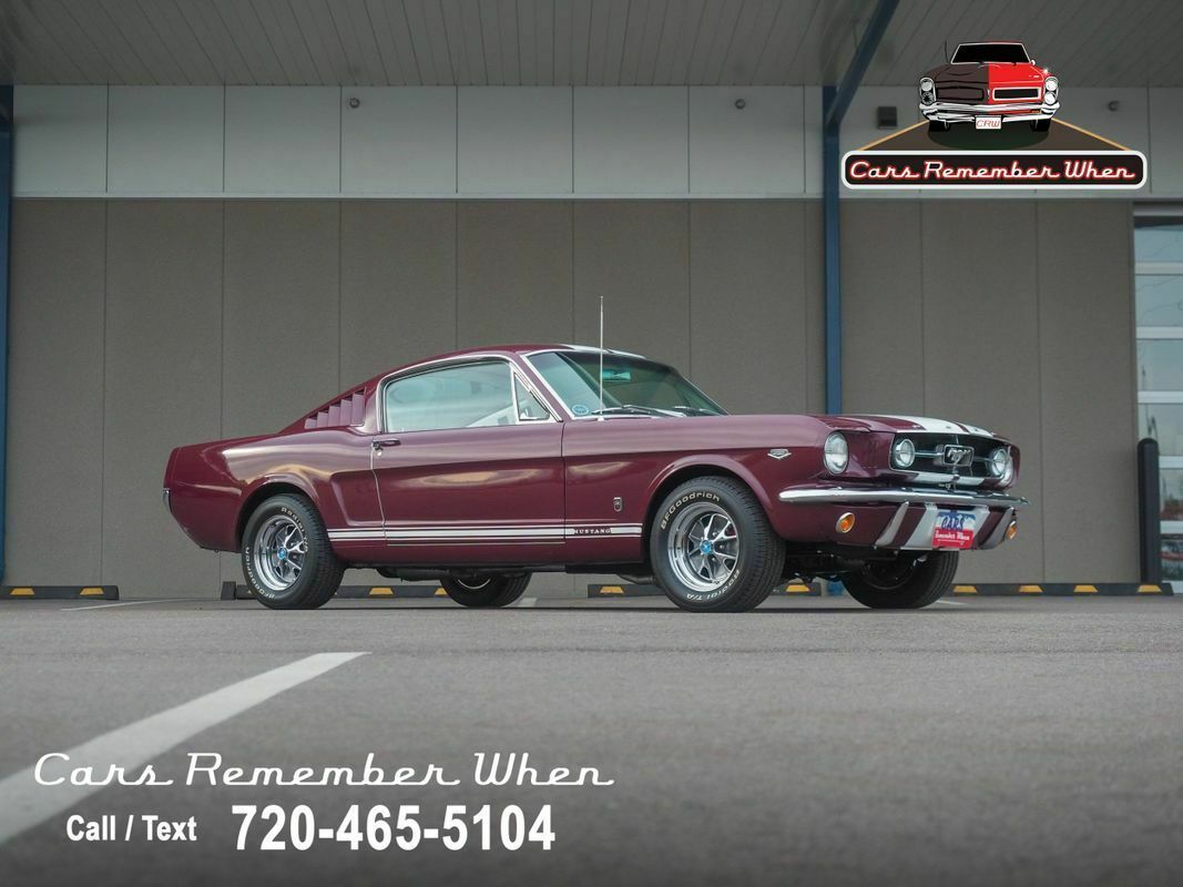 1965 Burgundy Ford Mustang --