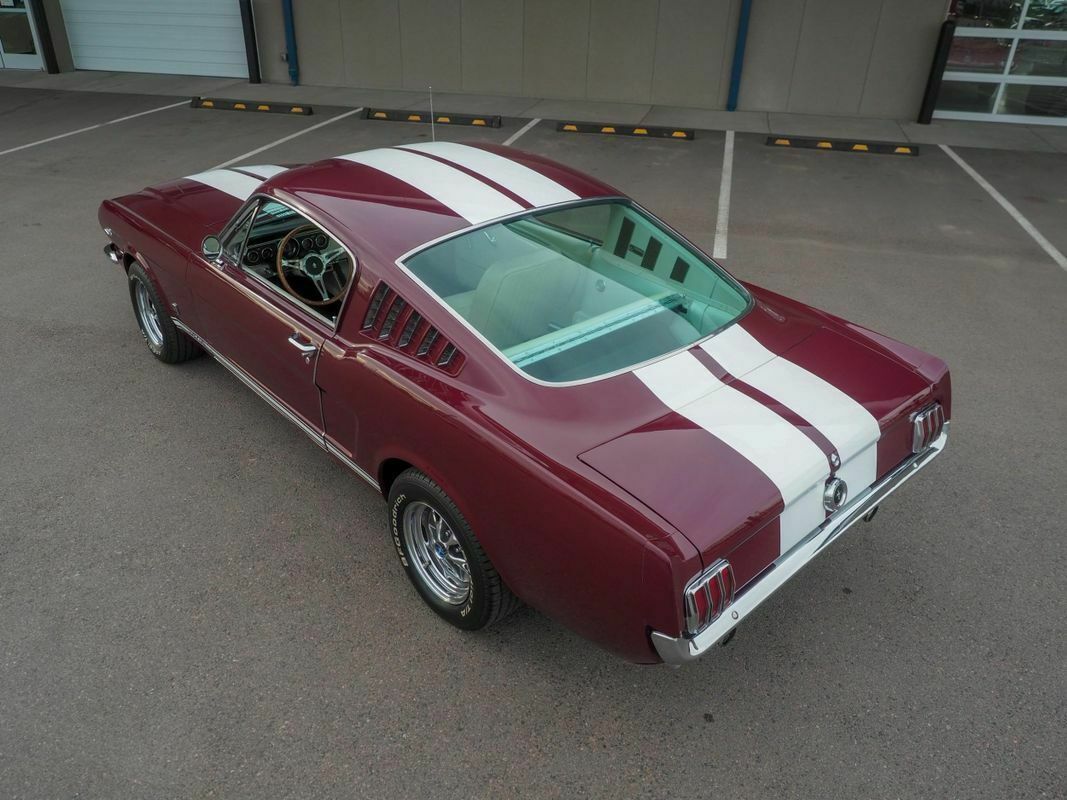 1965 Burgundy Ford Mustang --