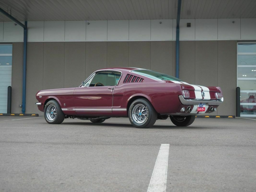 1965 Burgundy Ford Mustang --