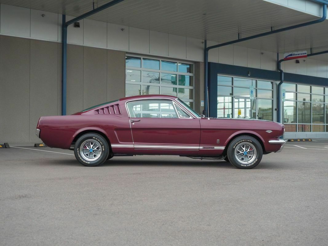 1965 Burgundy Ford Mustang --