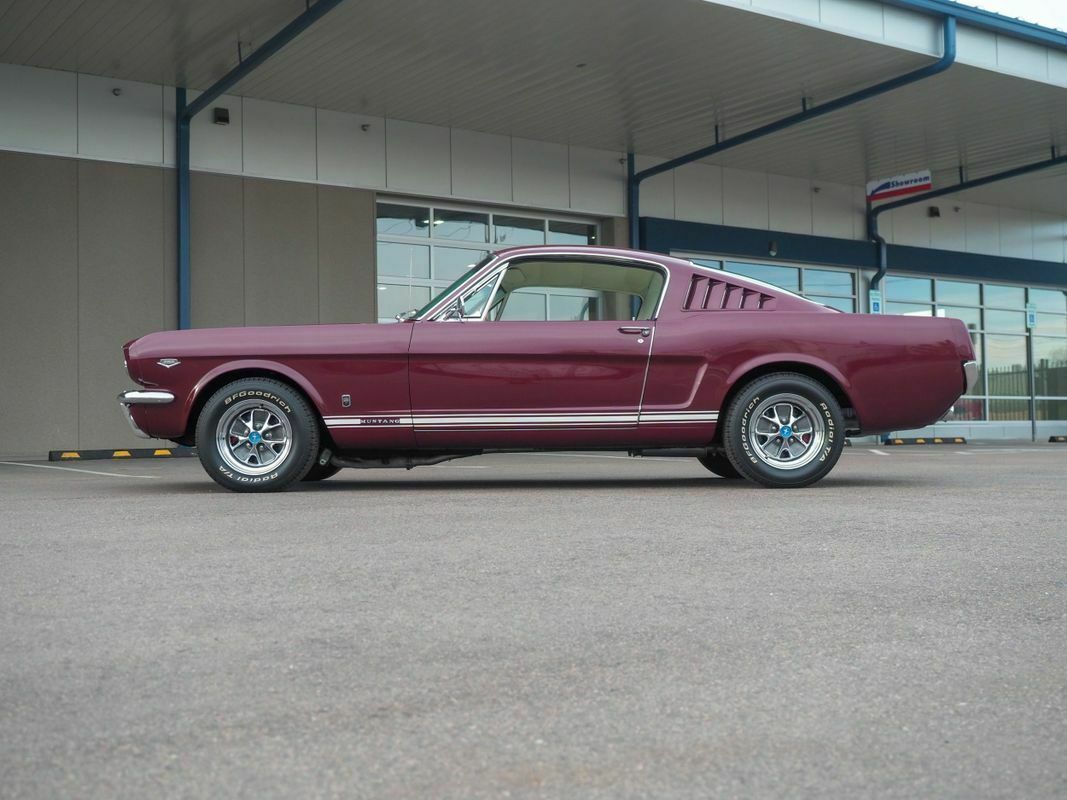1965 Burgundy Ford Mustang --