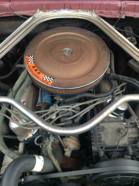 1965 Burgundy Ford Mustang Coupe