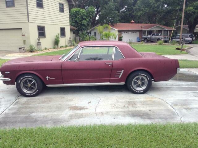1965 Burgundy Ford Mustang Coupe