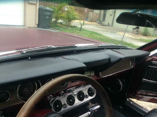 1965 Burgundy Ford Mustang Coupe