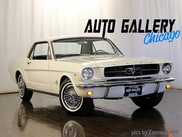 1965 White Ford Mustang Coupe