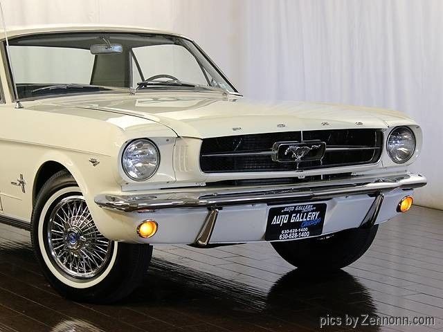 1965 White Ford Mustang Coupe