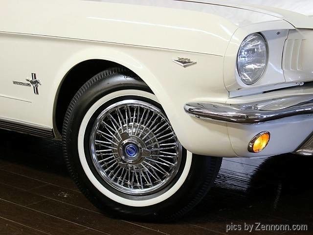 1965 White Ford Mustang Coupe