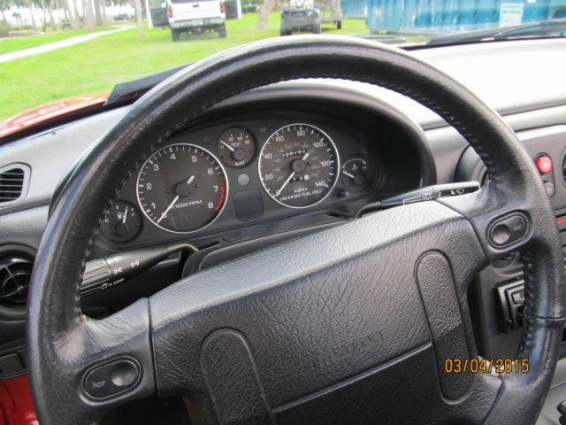 1990 Red Mazda MX-5 Miata Convertible
