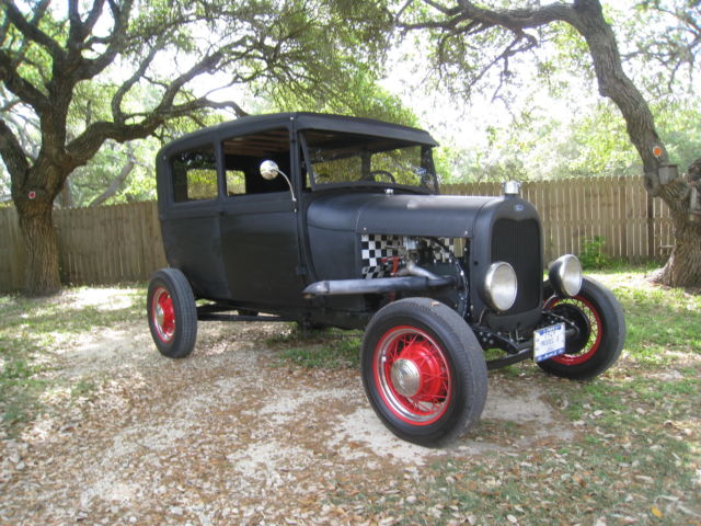 1929 black  Ford Model A sedan