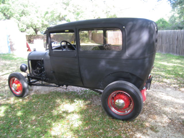 1929 black  Ford Model A sedan