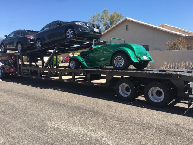 1929 Green Ford Model A Roadster  Steel/Glas
