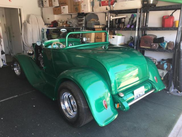 1929 Green Ford Model A Roadster  Steel/Glas