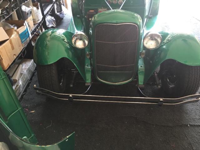 1929 Green Ford Model A Roadster  Steel/Glas