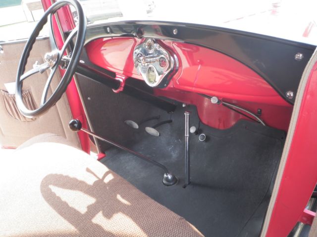 1929 Red Ford Model A Sport Coupe