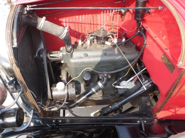 1929 Red Ford Model A Sport Coupe