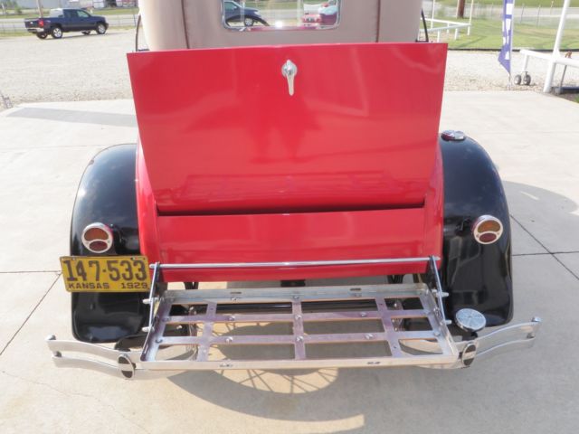1929 Red Ford Model A Sport Coupe