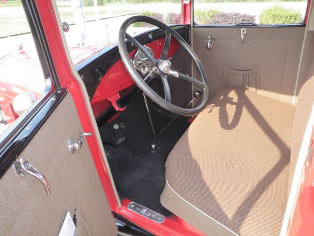 1929 Red Ford Model A Sport Coupe