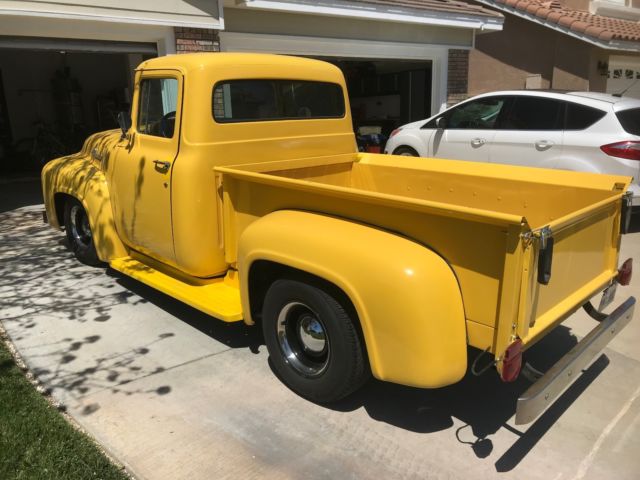 1956 Yellow Ford F-100