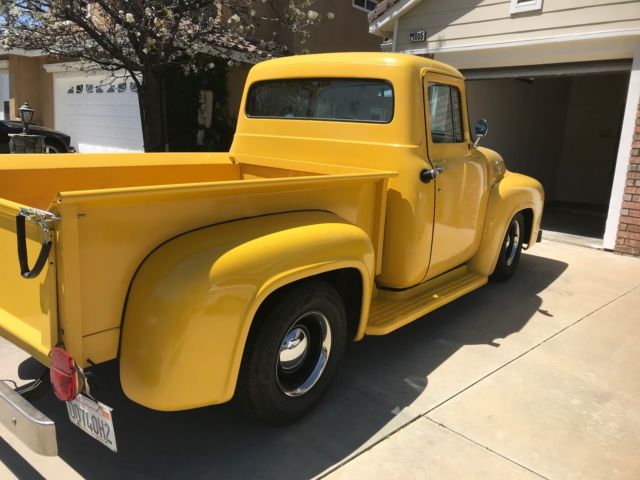 1956 Yellow Ford F-100