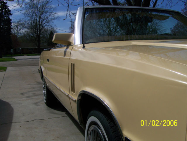 1985 GOLD Dodge 600 CONVERTIBLE Convertible