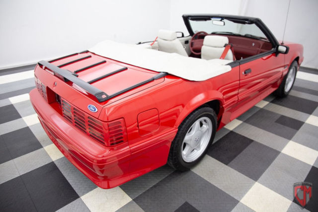 1992 Red Ford Mustang Convertible