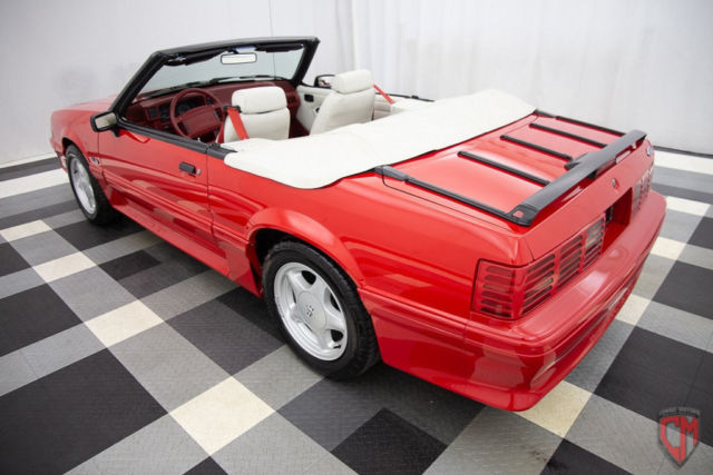 1992 Red Ford Mustang Convertible